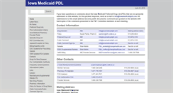 Desktop Screenshot of iowamedicaidpdl.com