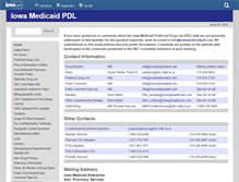 Tablet Screenshot of iowamedicaidpdl.com